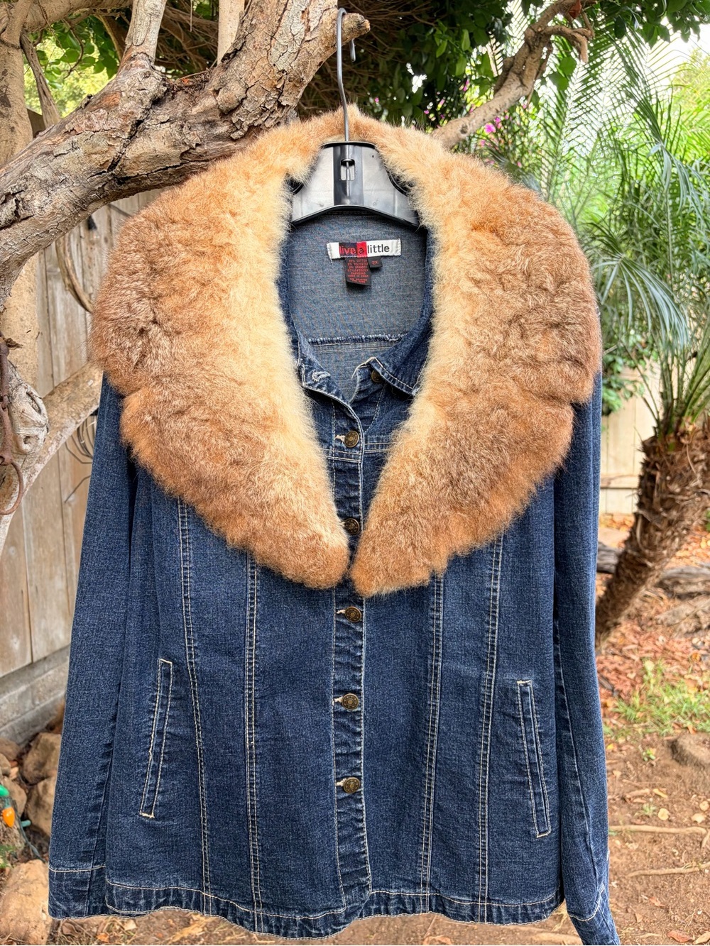 Fluffy Opossum Fur Collar For A Coat Western Boho Unisex